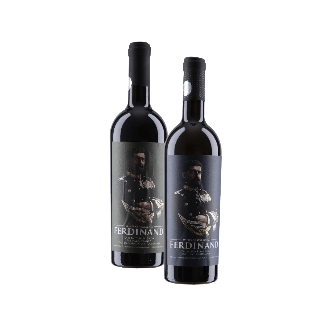 Pachet promoțional vin alb și roșu Ferdinand